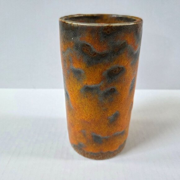 Vintage Royal Haeger Pottery Cylinder Vase Orange Peel Mid Century MCM - Picture 1 of 12